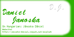 daniel janoska business card